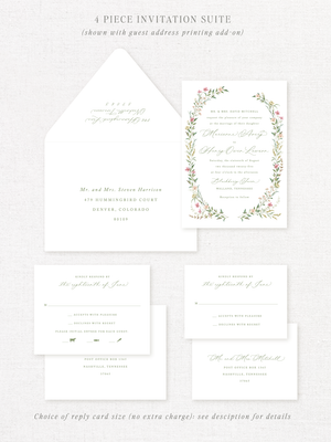 
                  
                    Load image into Gallery viewer, WALLAND (spring) - Wedding Invitation
                  
                