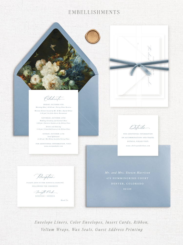 
                  
                    Load image into Gallery viewer, FLORA - Wedding Invitation
                  
                