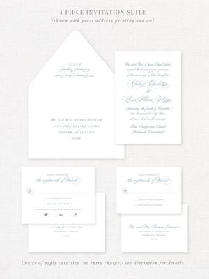 
                  
                    Load image into Gallery viewer, GREENWICH - Wedding Invitation
                  
                